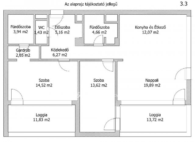 Eladó téglalakás, Keszthelyen 120 M Ft, 3 szobás