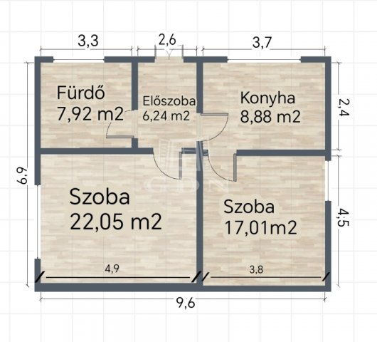 Eladó családi ház, Dömsödön 16 M Ft, 2 szobás