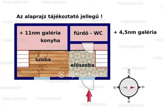 Eladó téglalakás, Budapesten, VIII. kerületben 52.9 M Ft