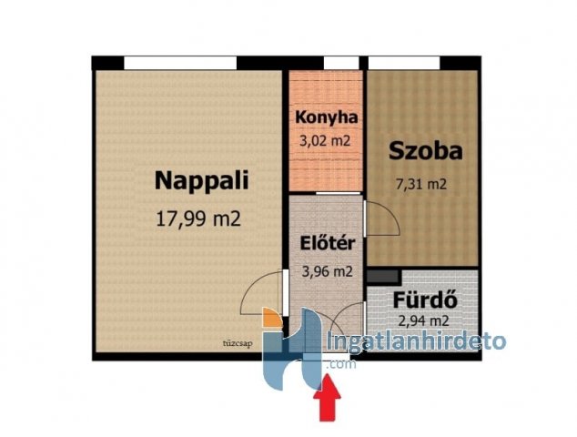 Eladó panellakás, Budapesten, X. kerületben 42 M Ft, 1+1 szobás