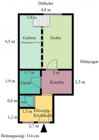 Eladó téglalakás, Budapesten, IV. kerületben 34.9 M Ft, 1 szobás