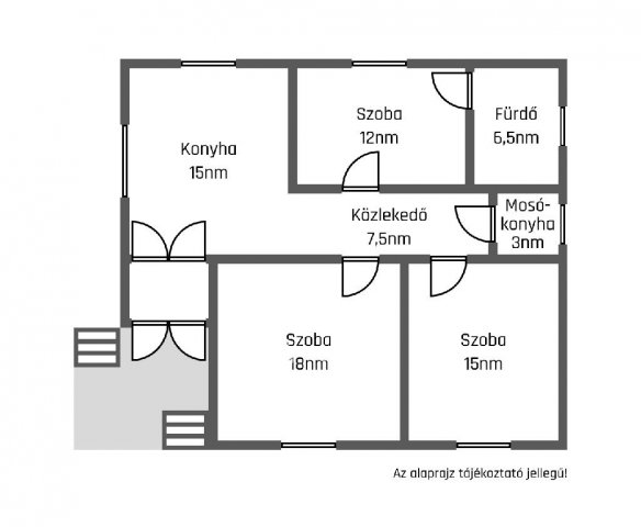 Eladó családi ház, Jászapátiban 21 M Ft, 3 szobás