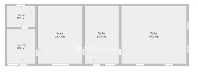 Eladó családi ház, Felsőnánán 7.5 M Ft, 3 szobás