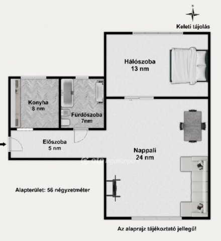 Eladó téglalakás, Budapesten, X. kerületben 64 M Ft, 2 szobás
