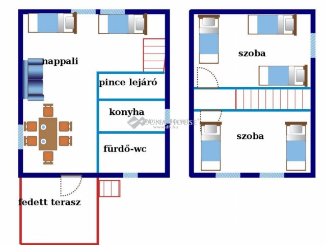 Kiadó családi ház, albérlet, Komáromban, Toboz utcában