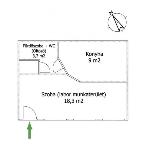 Eladó üzlethelyiség, Szegeden 25 M Ft, 1 szobás