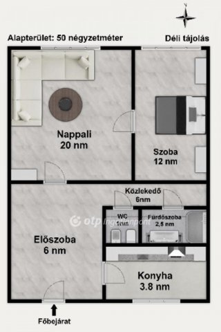 Eladó panellakás, Budapesten, X. kerületben 61 M Ft, 2 szobás