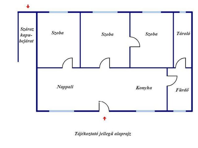 Eladó családi ház, Csongrádon 12 M Ft, 3 szobás