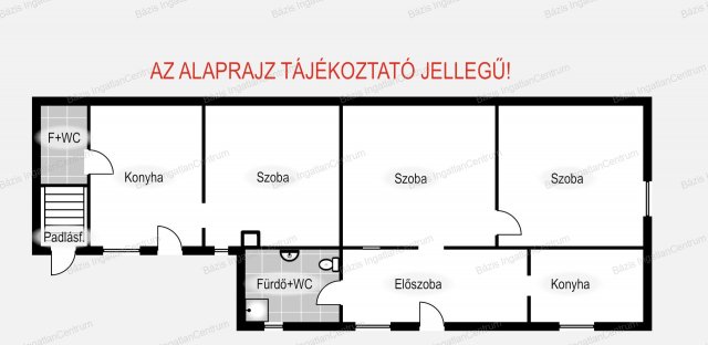 Eladó családi ház, Kiskunhalason 13.5 M Ft, 3 szobás
