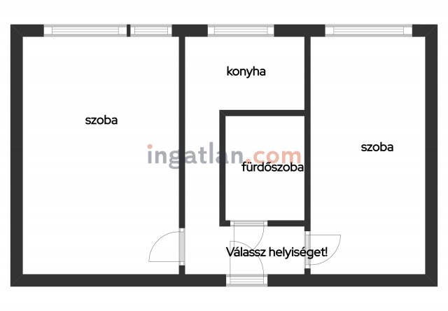 Eladó panellakás, Debrecenben 52.5 M Ft, 2 szobás