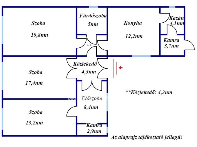 Eladó családi ház, Kisújszálláson 19.9 M Ft, 3 szobás