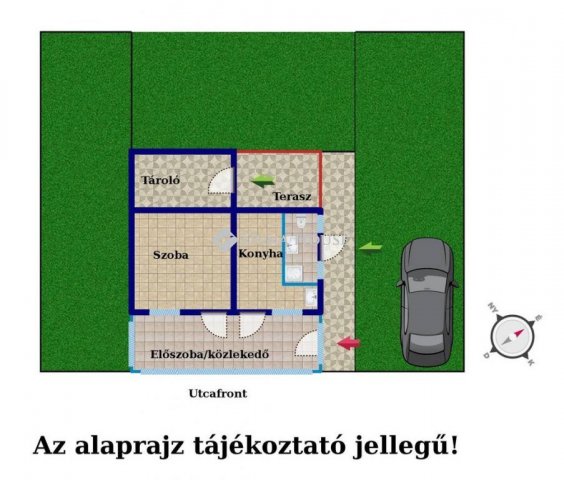 Eladó nyaraló, Tiszakécskén 10 M Ft, 1 szobás