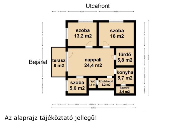 Eladó családi ház, Békéscsabán 41.9 M Ft, 3+1 szobás