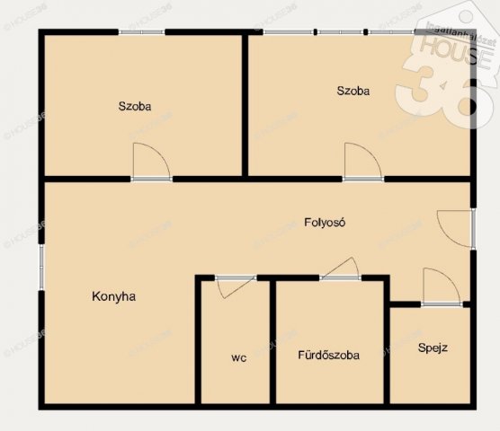 Eladó panellakás, Kiskunfélegyházán 24.9 M Ft, 2 szobás
