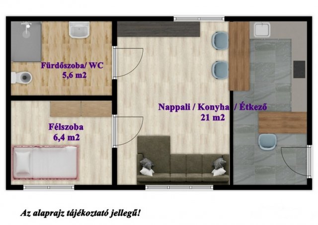 Eladó nyaraló, Gyulán 14.5 M Ft, 1+1 szobás