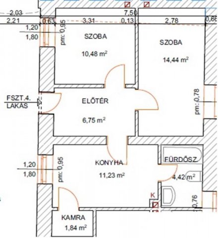 Eladó téglalakás, Szécsényen 23.5 M Ft, 2 szobás