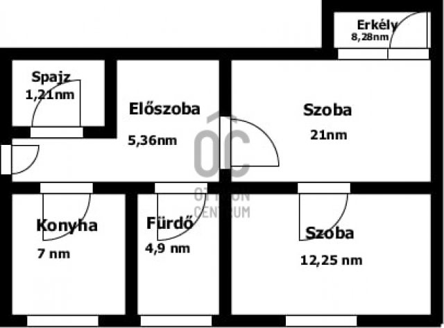 Eladó téglalakás, Kazincbarcikán 18 M Ft, 2 szobás