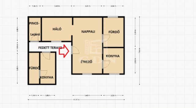 Eladó családi ház, Őrbottyánban 37.79 M Ft, 2+1 szobás