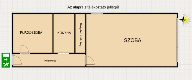 Eladó téglalakás, Zalaegerszegen 32.9 M Ft, 1 szobás
