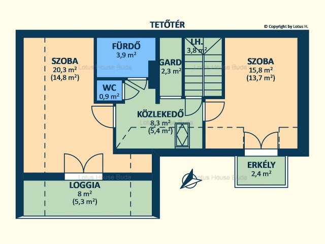 Eladó családi ház, XVI. kerületben, Bercsényi utcában