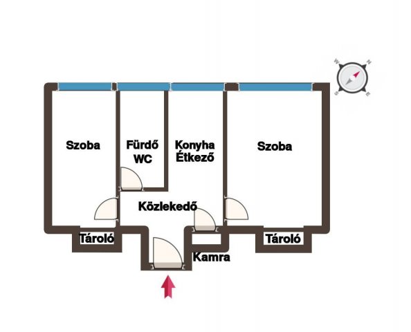 Eladó téglalakás, Budapesten, XVIII. kerületben 54.99 M Ft