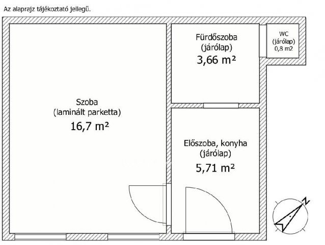 Eladó téglalakás, Budapesten, VI. kerületben 35.9 M Ft, 1 szobás