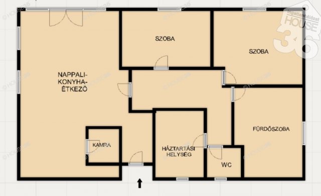 Eladó családi ház, Kecskeméten 56.5 M Ft, 3 szobás