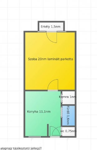 Eladó téglalakás, Salgótarjánban 11.99 M Ft, 1 szobás