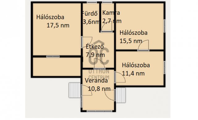 Eladó családi ház, Tápiószentmártonon 17 M Ft, 3 szobás