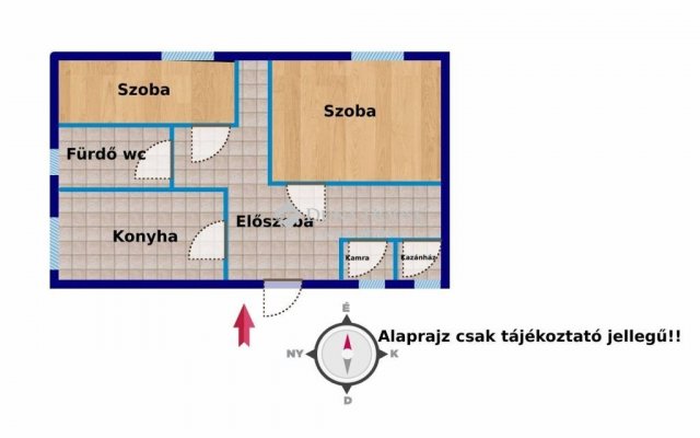 Eladó családi ház, Felsőpakonyban 44 M Ft, 2 szobás