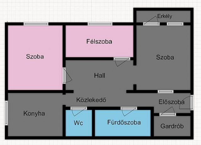 Eladó panellakás, Budapesten, IV. kerületben 45 M Ft, 2+1 szobás