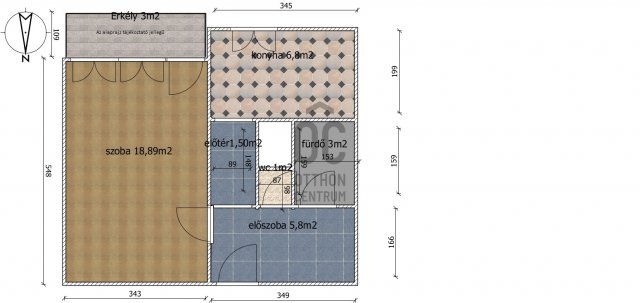 Eladó panellakás, Dorogon 28.9 M Ft, 1 szobás