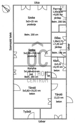 Eladó családi ház, Kiszomboron 16.5 M Ft, 2 szobás