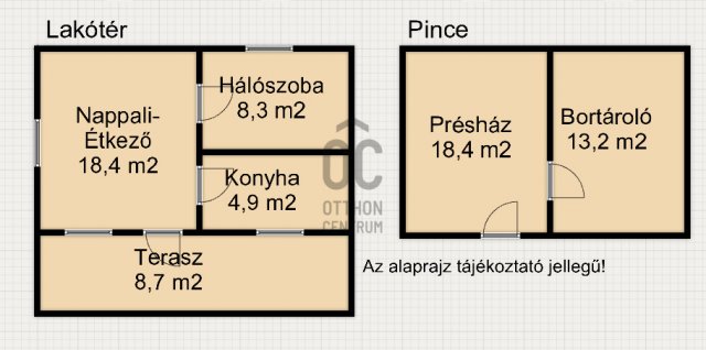 Eladó családi ház, Homokkomáromon 10.8 M Ft, 1 szobás