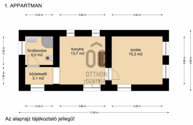 Eladó családi ház, Zalaszabaron 56 M Ft, 2 szobás