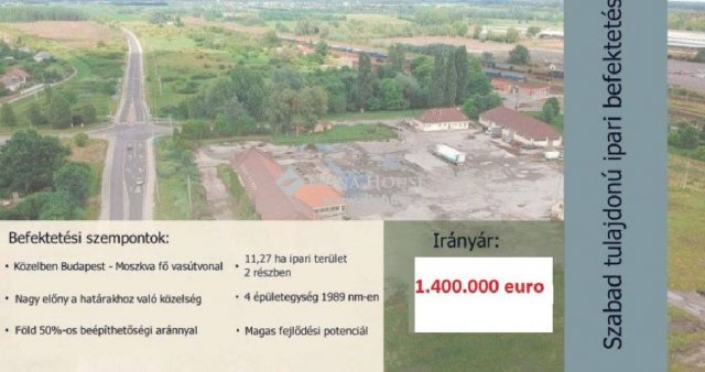 Eladó ipari ingatlan, Tuzséren, Ady Endre utcában 1.1 M Ft