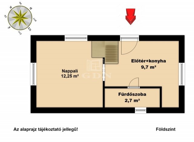 Eladó családi ház, Tóalmáson 23.9 M Ft, 1+2 szobás