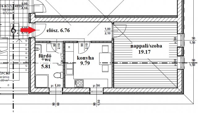 Kiadó téglalakás, albérlet, Érden 150 E Ft / hó, 1 szobás
