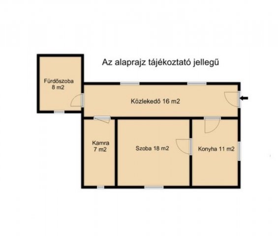Eladó családi ház, Kamuton 13.8 M Ft, 1 szobás
