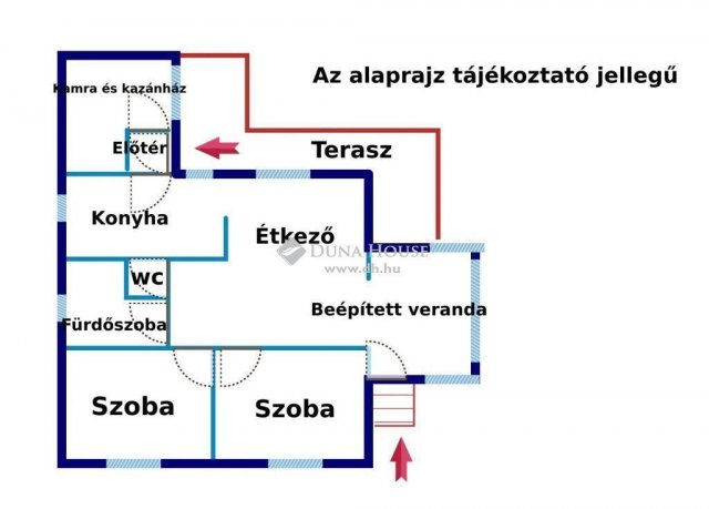 Eladó családi ház, Ráckevén 65.9 M Ft, 2 szobás