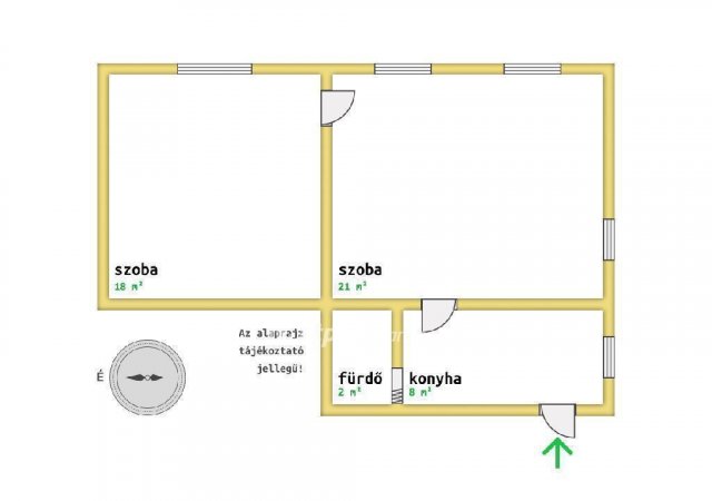 Eladó téglalakás, Gödöllőn 44.9 M Ft, 2 szobás