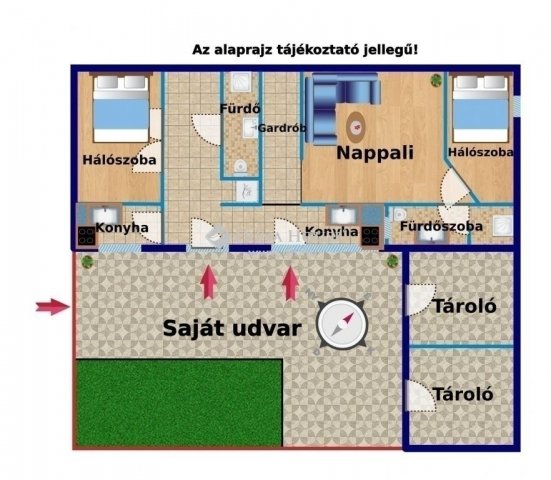 Eladó téglalakás, Budapesten, XX. kerületben 69.9 M Ft, 3 szobás