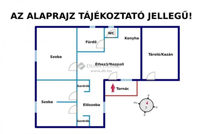 Eladó családi ház, Ászáron 37.5 M Ft, 3 szobás