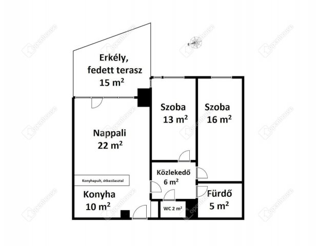 Eladó téglalakás, Miskolcon, Arany János téren 74.99 M Ft