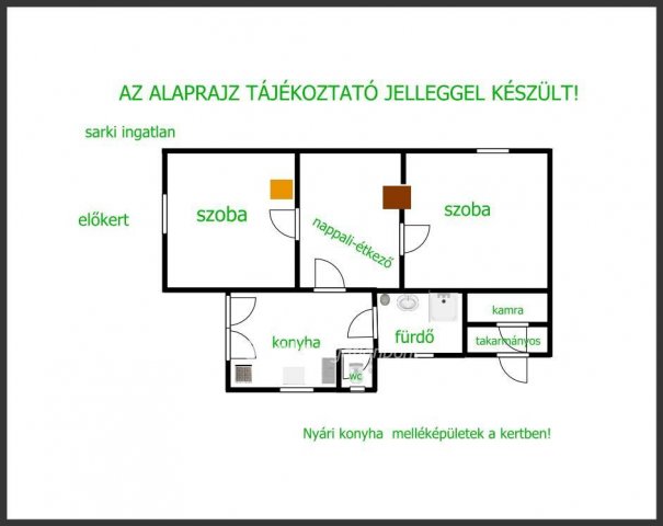 Eladó családi ház, Hajdúböszörményen 25 M Ft, 2+1 szobás