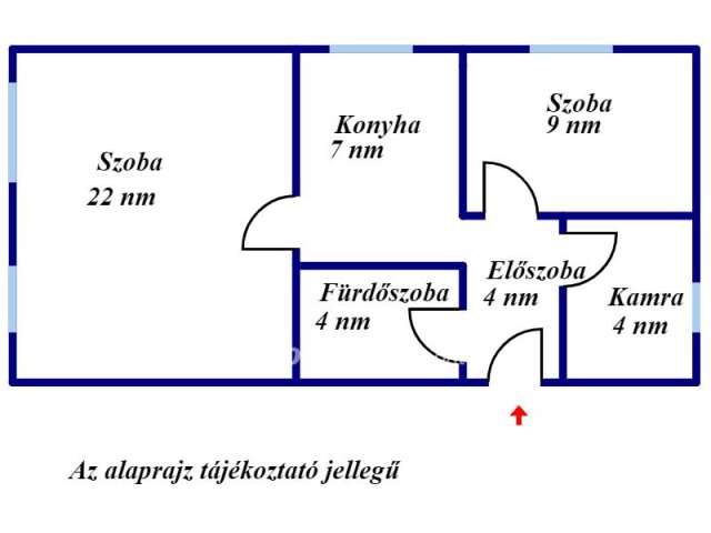 Eladó téglalakás, Sarkadon 10.5 M Ft, 1+1 szobás