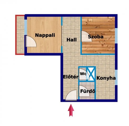 Eladó panellakás, Szombathelyen 31 M Ft, 2 szobás