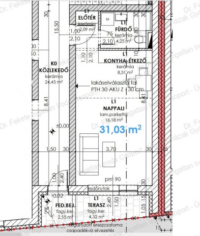 Eladó téglalakás, Győrött 34.99 M Ft, 1 szobás