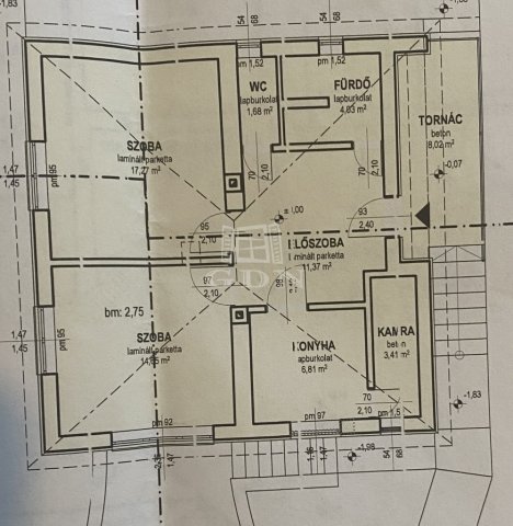 Eladó családi ház, Csömörön 89.9 M Ft, 2 szobás