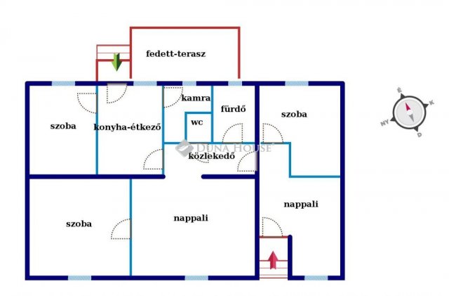 Eladó családi ház, Gyöngyösön 48 M Ft, 4+1 szobás
